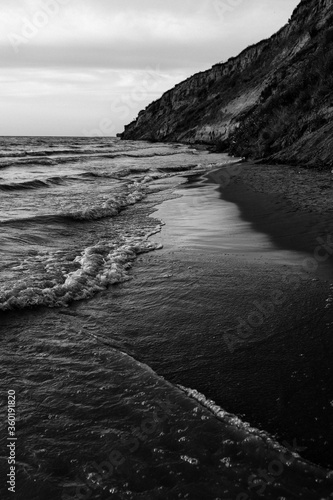 The beautiful coast during the sunset