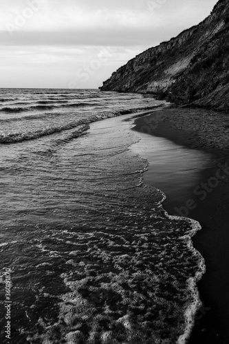 The beautiful coast during the sunset