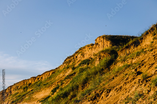 The beautiful coast during the sunset