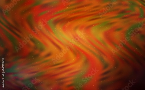 Dark Orange vector background with astronomical stars. Blurred decorative design in simple style with galaxy stars. Pattern for astrology websites.