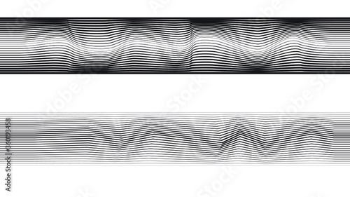 Abstract Geometric Stripe Pattern. Linear pattern in gray color. Vector.