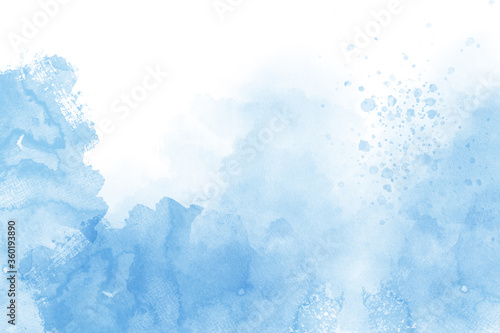 Blue watercolor abstract background © jenteva