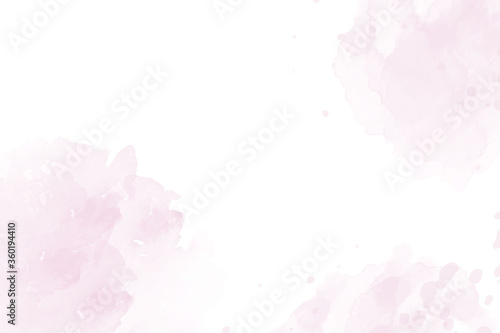 Soft pink abstract watercolor background. Watercolor pink texture. Vector Illustration.
