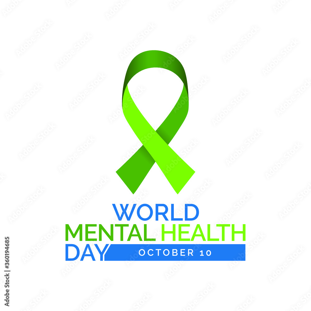 World Mental Health Day is an international day for global mental health education, awareness and advocacy against social stigma. Vector illustration. World Mental Health Day is an international day for global mental health education, awareness and advocacy against social stigma. Vector illustration.