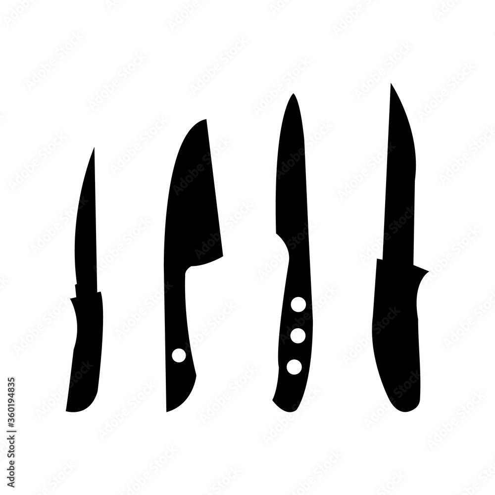 Knives icon vector illustration on white background and color editable Knives icon vector illustration on white background and color editable