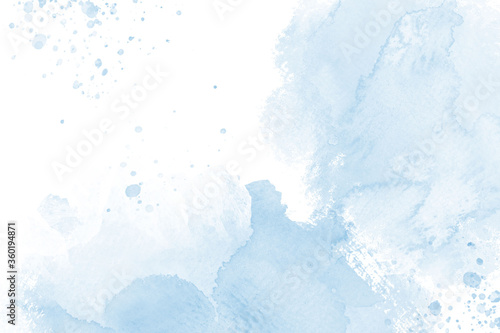 Blue watercolor abstract background