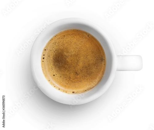 Cup of coffee isolated on white backround