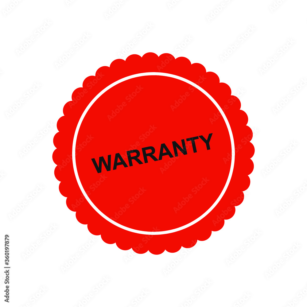 warranty guarantee stickers. red label warranty design warranty guarantee stickers. red label warranty design