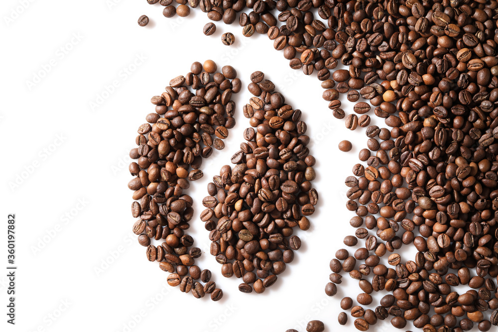Coffee bean isolated on white background Coffee bean isolated on white background