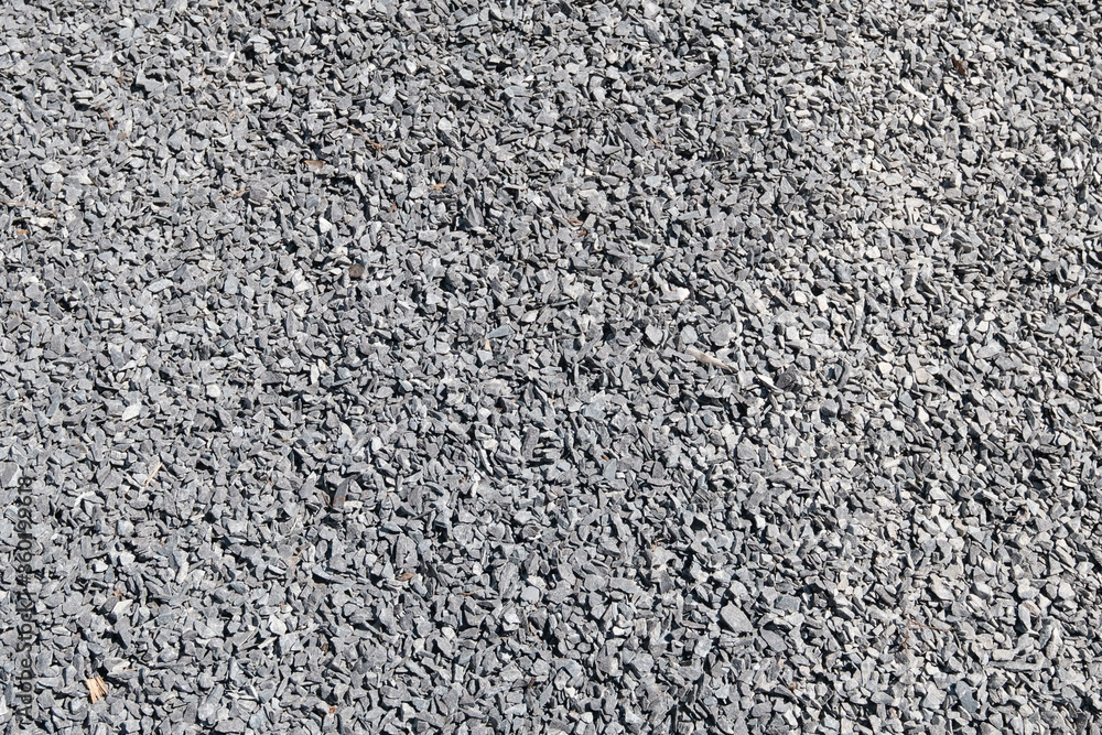 crushed stones, gravel and construction sand closeup crushed stones, gravel and construction sand closeup