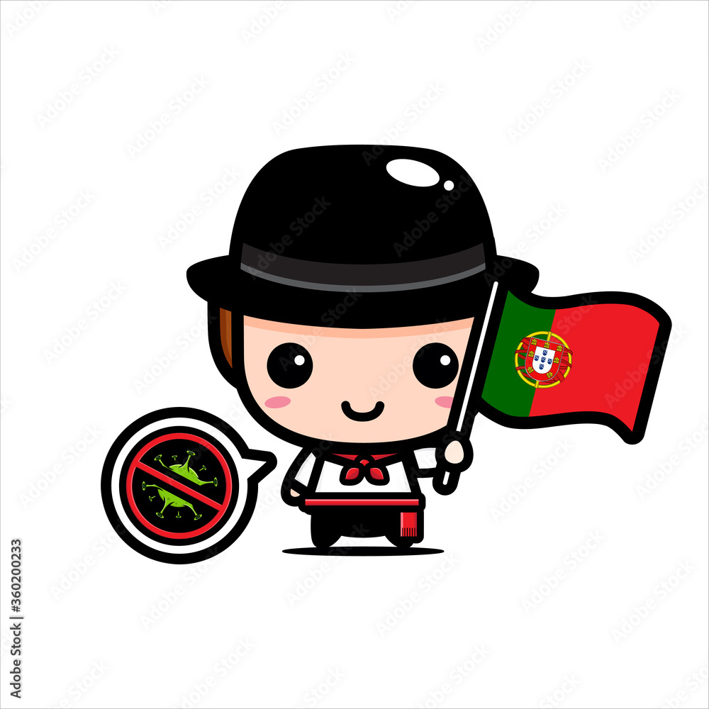 Vector design of character people holding Portugal flags with the Stop Corona Virus symbol
Vector design of character people holding Portugal flags with the Stop Corona Virus symbol