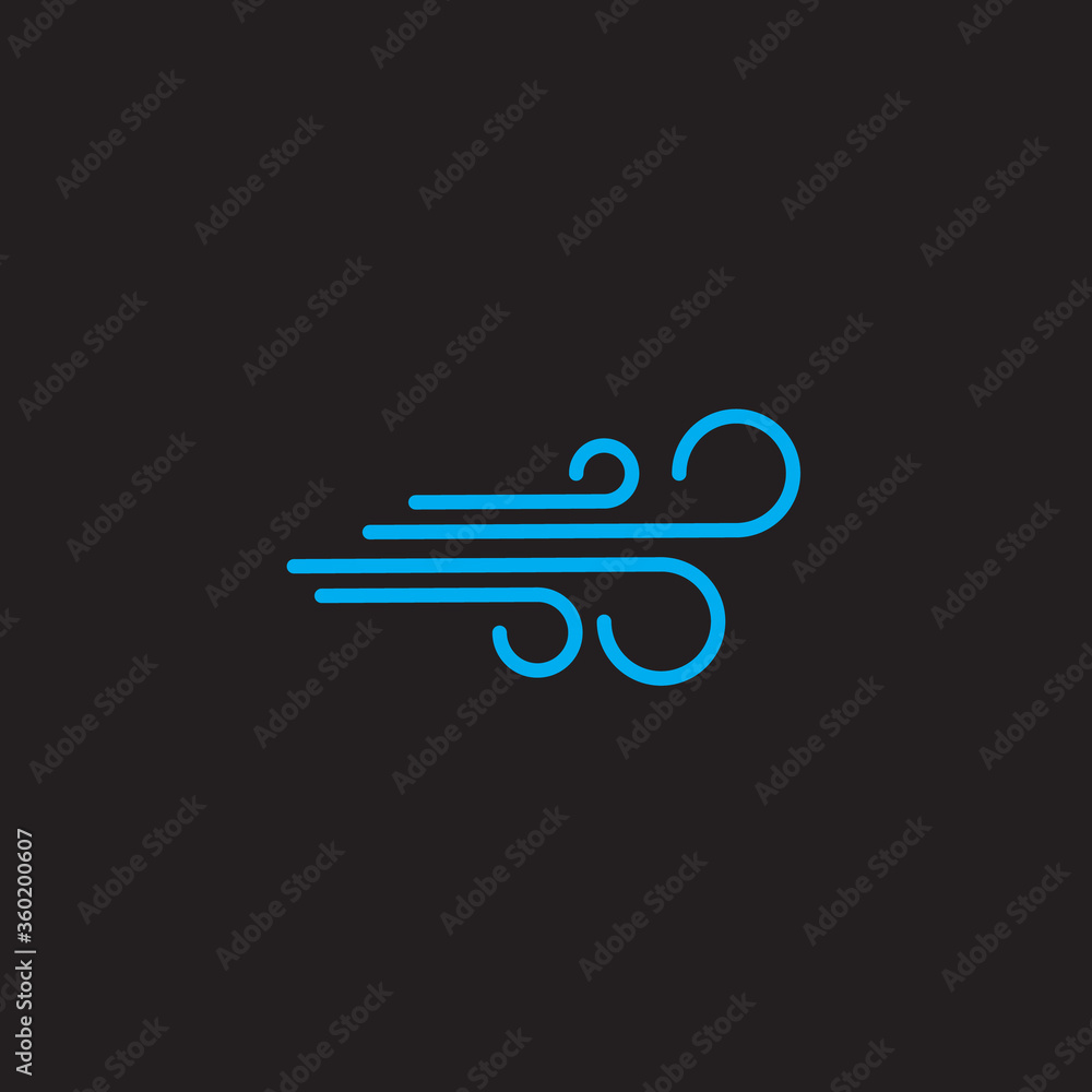 Wind icon vector design template Wind icon vector design template