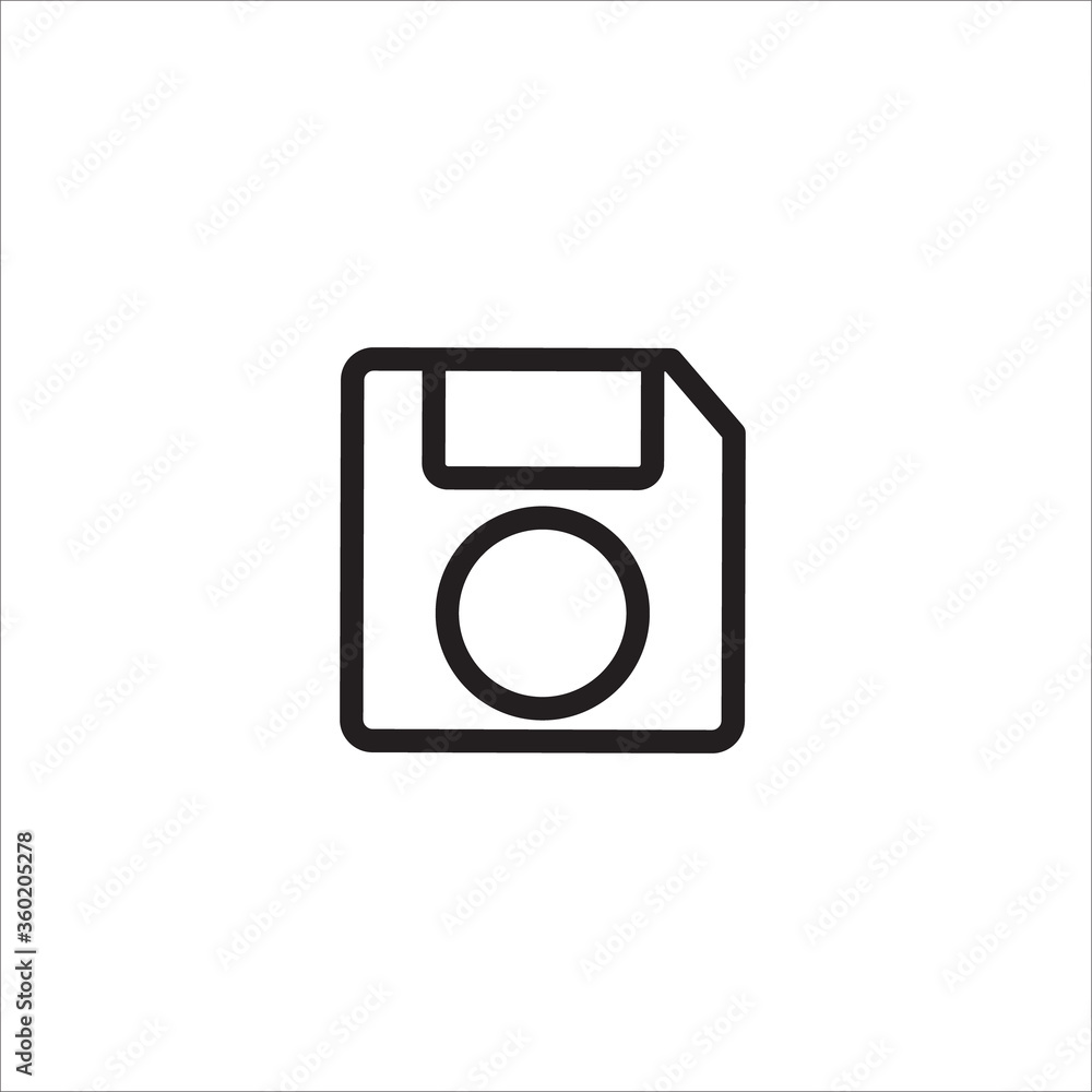 Save line icon vector Save line icon vector