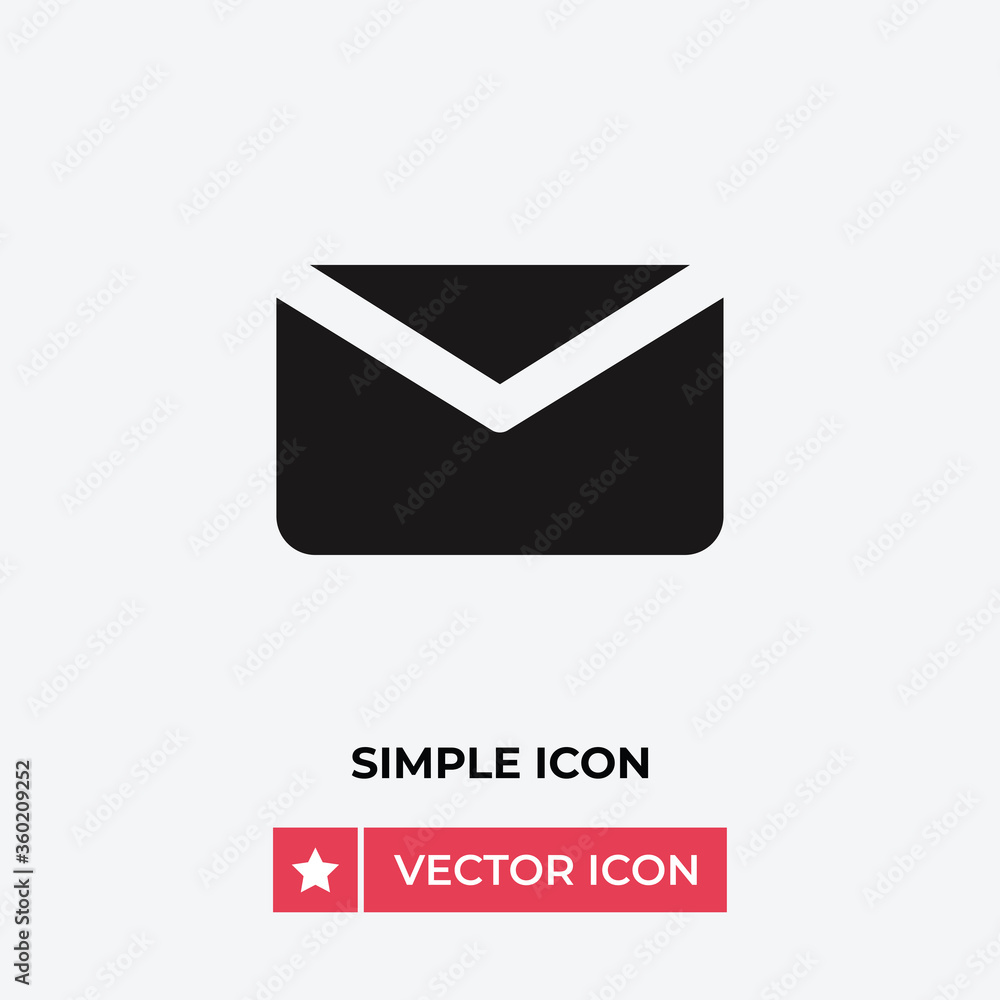 Email vector icon, simple sign for web site and mobile app. Email vector icon, simple sign for web site and mobile app.