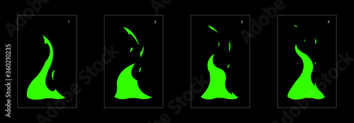 liquid explosion effect. Explosion Animation effect. Animation Sprite sheet for games, cartoon or animation. vector style animation effect 1281.
