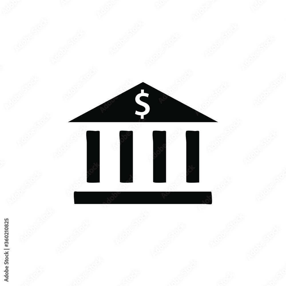 Bank building icon template Bank building icon template