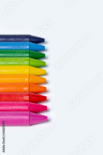 Wax crayons for drawing