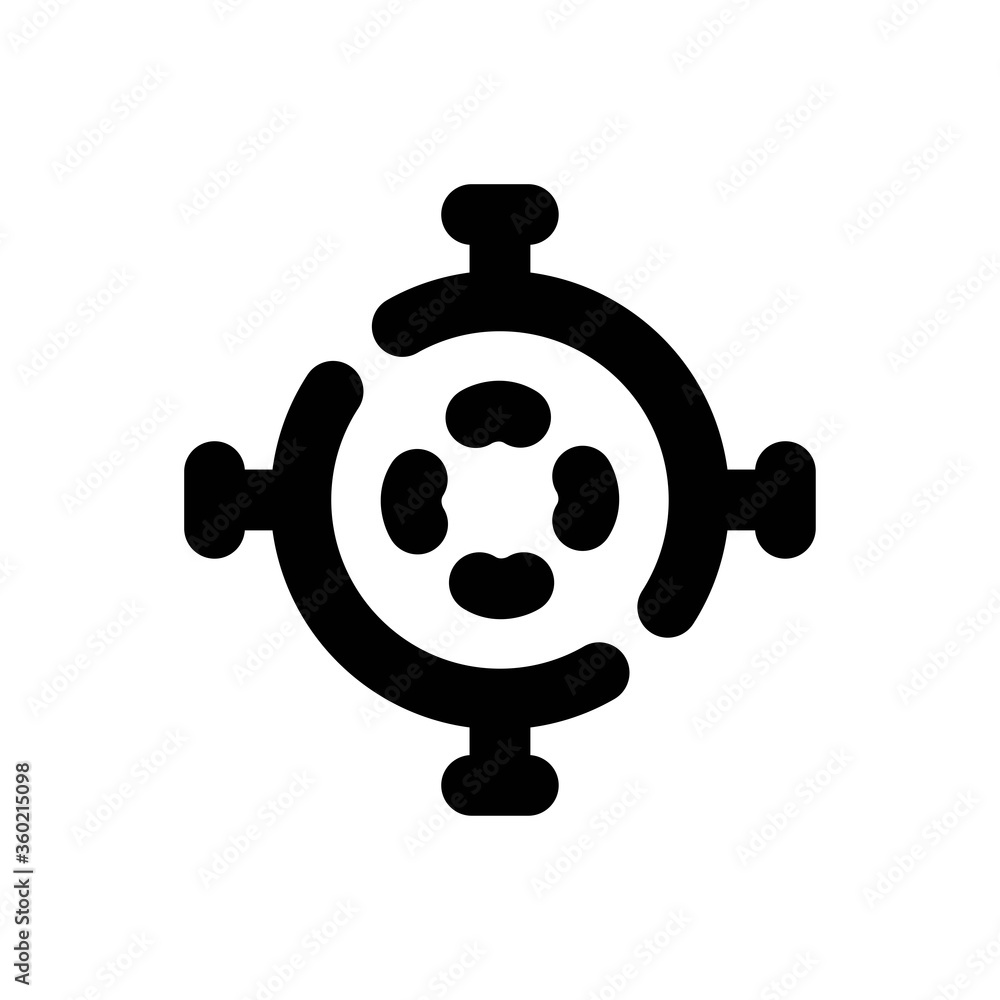 Obraz premium Virus Line Icon - Vector Illustration