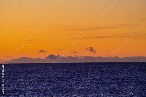 sunset over the river