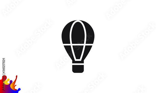 Dirigible and hot air balloons airship.