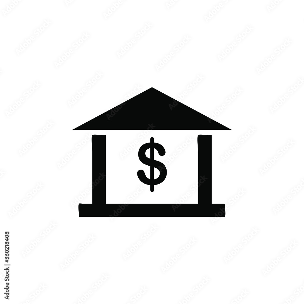 Bank building icon template Bank building icon template