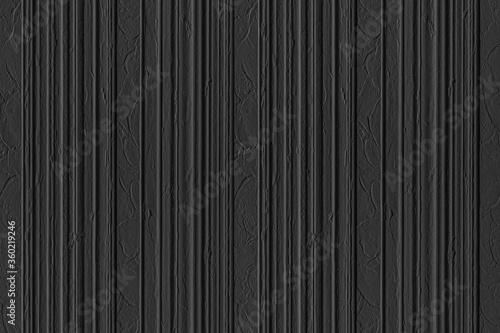 Black stone wall with stripes texture and seamless background