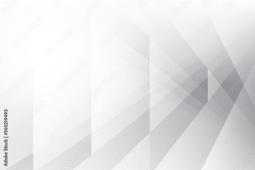 Fototapeta premium Abstract geometric white and gray color background. Vector, illustration.
