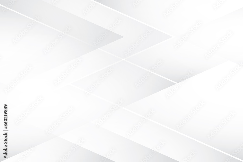 Fototapeta premium Abstract geometric white and gray color background. Vector, illustration.