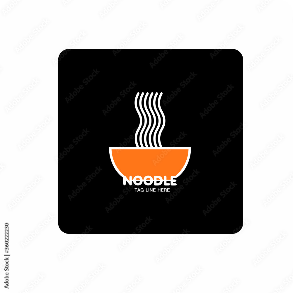 Noodle Restaurant logo . Food vector icon Noodle Restaurant logo . Food vector icon