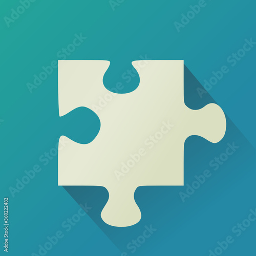 Pièce de puzzle (flat design)