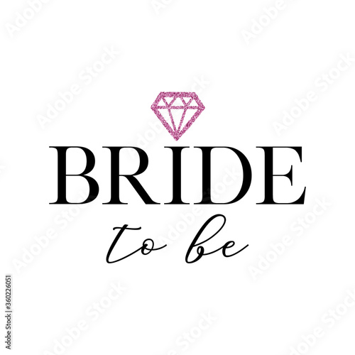 Bachelorette party, hen party or bridal shower hand written calligraphy card, banner or poster graphic design lettering vector element. Bride to be quote