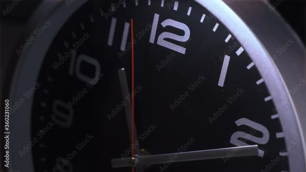 the time flies - red second hand of wall clock ticking fast the time flies - red second hand of wall clock ticking fast