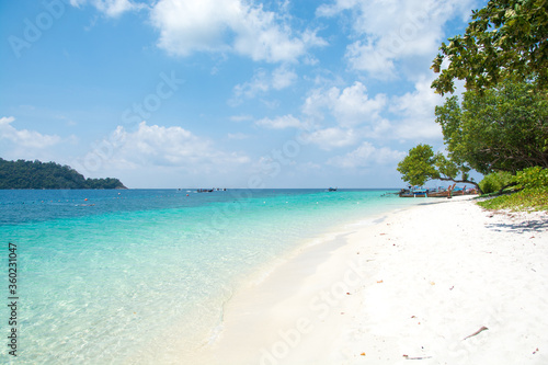 beautiful beach and tropical sea at lipe island ,satun Thailand © serra715