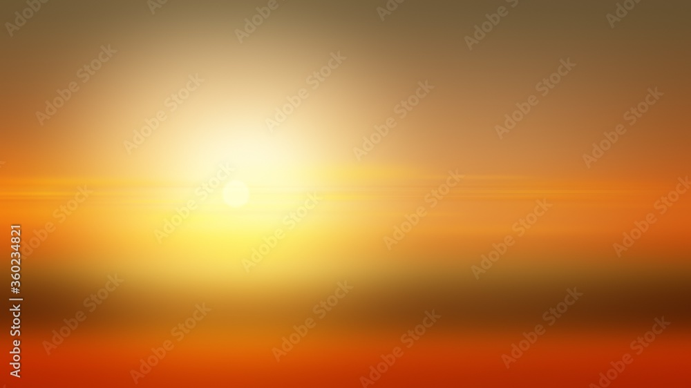 Sunset background illustration gradient abstract, sun graphic.