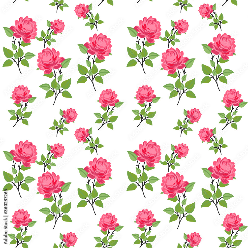 seamless flowers pattern white background seamless flowers pattern white background