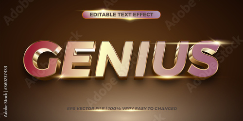 Genius Text Effect editable style