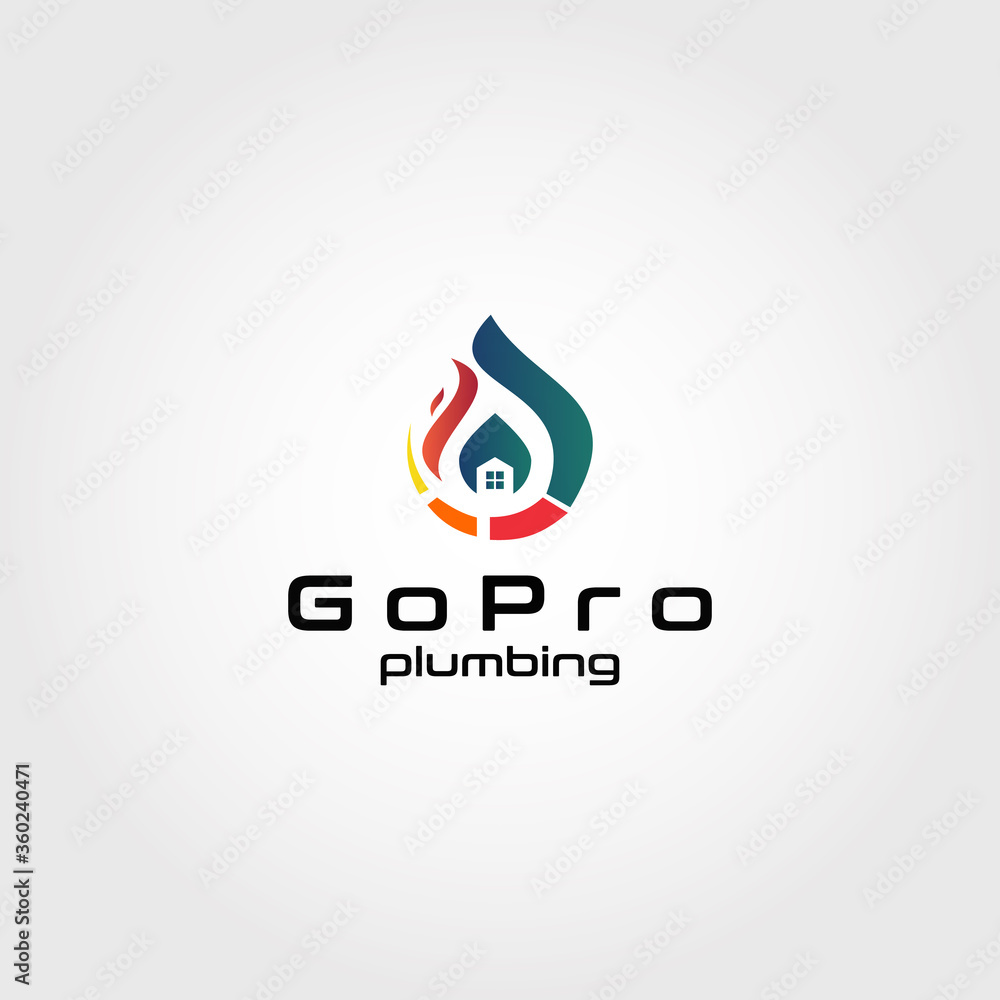 Modern and simple Plumbing vector logo design Modern and simple Plumbing vector logo design