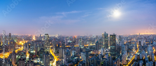 city skyline in shanghai china