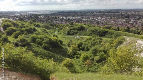 View from the hill tops 