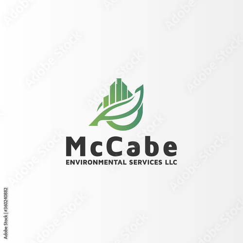 Financial vector logo design template