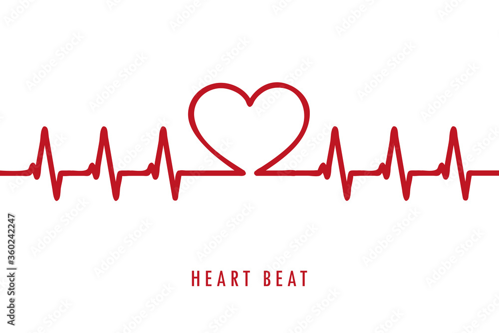 medicine heartbeat flat lines cardiogram vector illustration EPS10