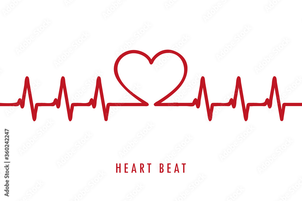 medicine heartbeat flat lines cardiogram vector illustration EPS10 medicine heartbeat flat lines cardiogram vector illustration EPS10