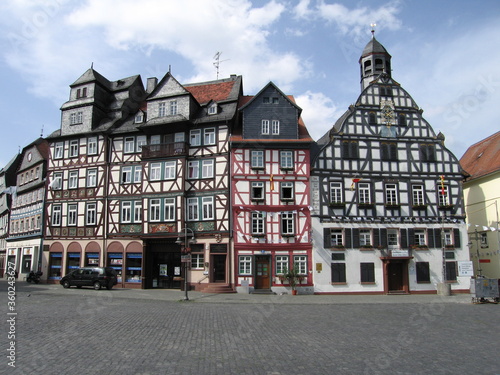 Marktplatz Fachwerkstadt Butzbach im Wetterau Hessen