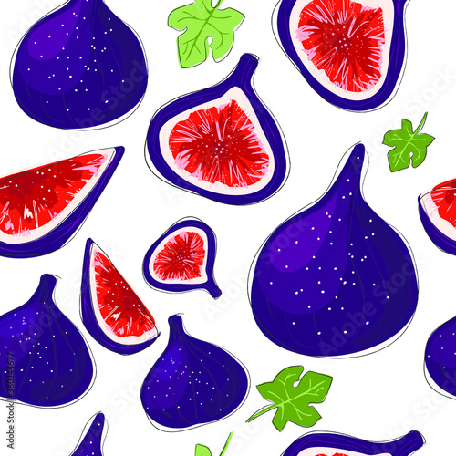 vector illustration of fig background