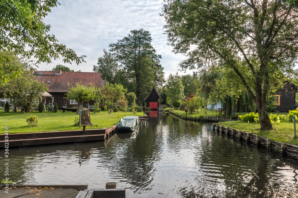 House At A Crossover Of Water Canals In Biosphere Reserve Spree Forest 