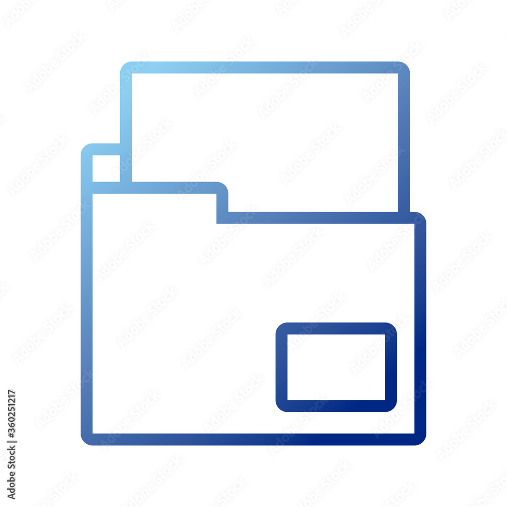 folder document gradient style icon folder document gradient style icon