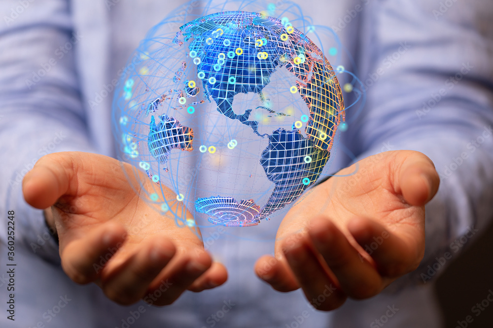 Digital Network and data concept. Digital Network and data concept.