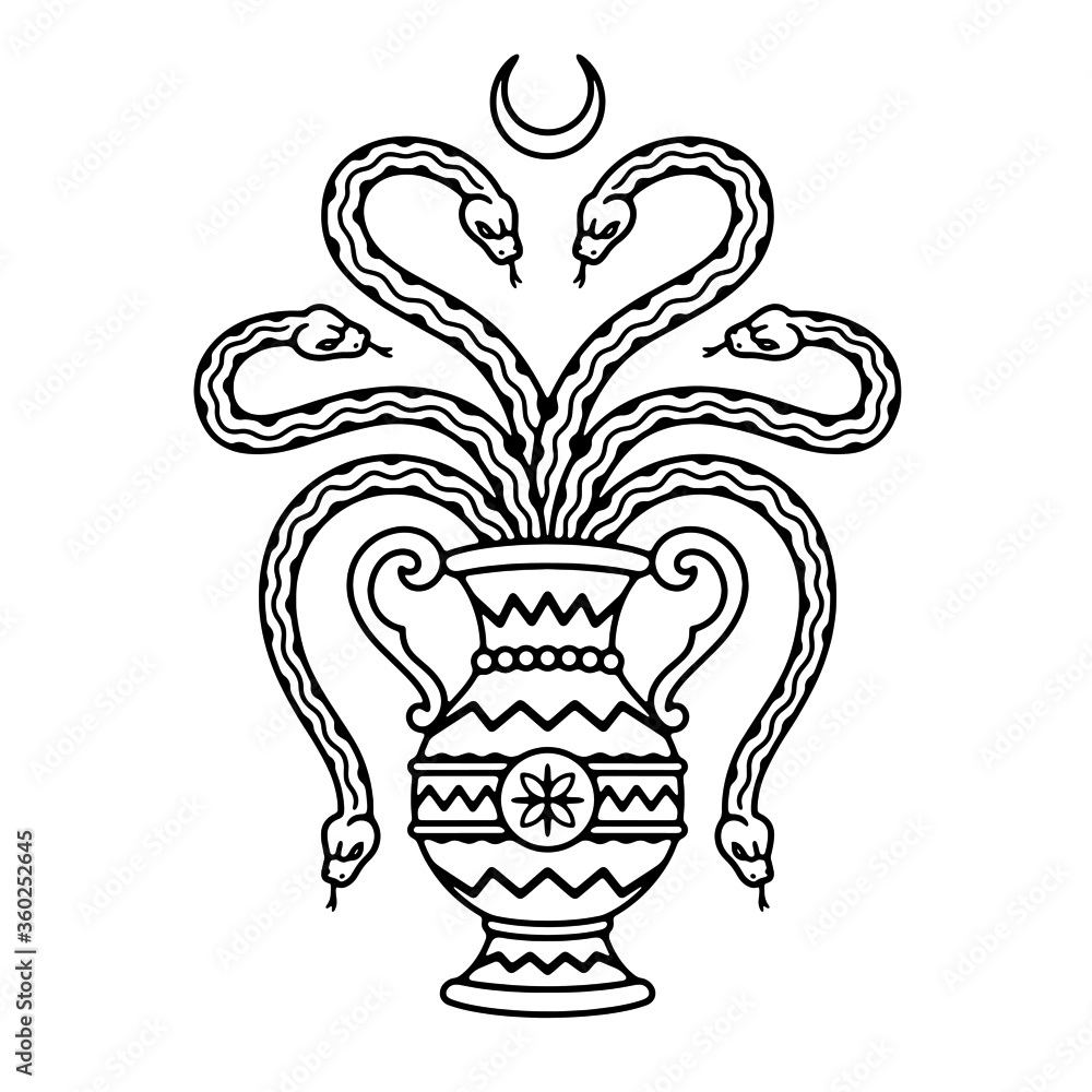 SNAKES IN A VASE BLACK WHITE BACKGROUND SNAKES IN A VASE BLACK WHITE BACKGROUND