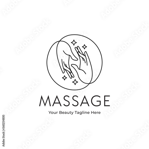 Body Massage Salon Logo Template