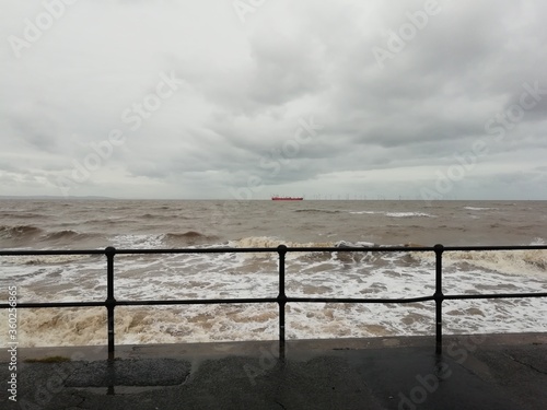 storm over the sea